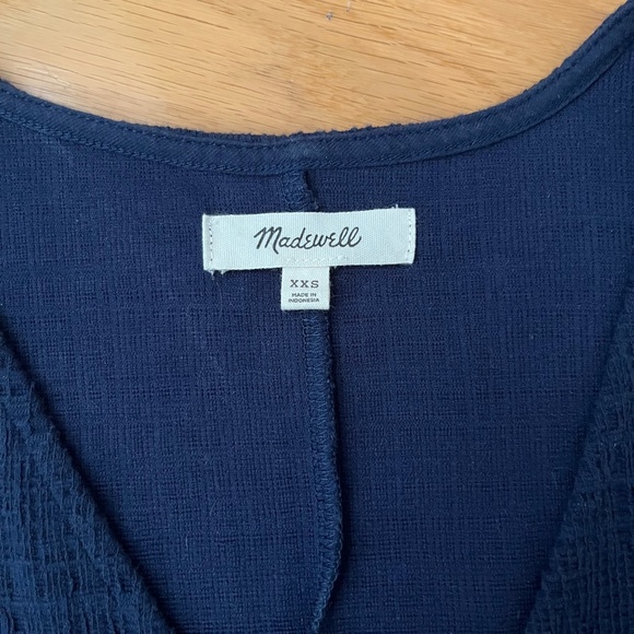 Madewell | Cross-Front Flutter-Sleeve Mini Dress - Picture 4 of 6